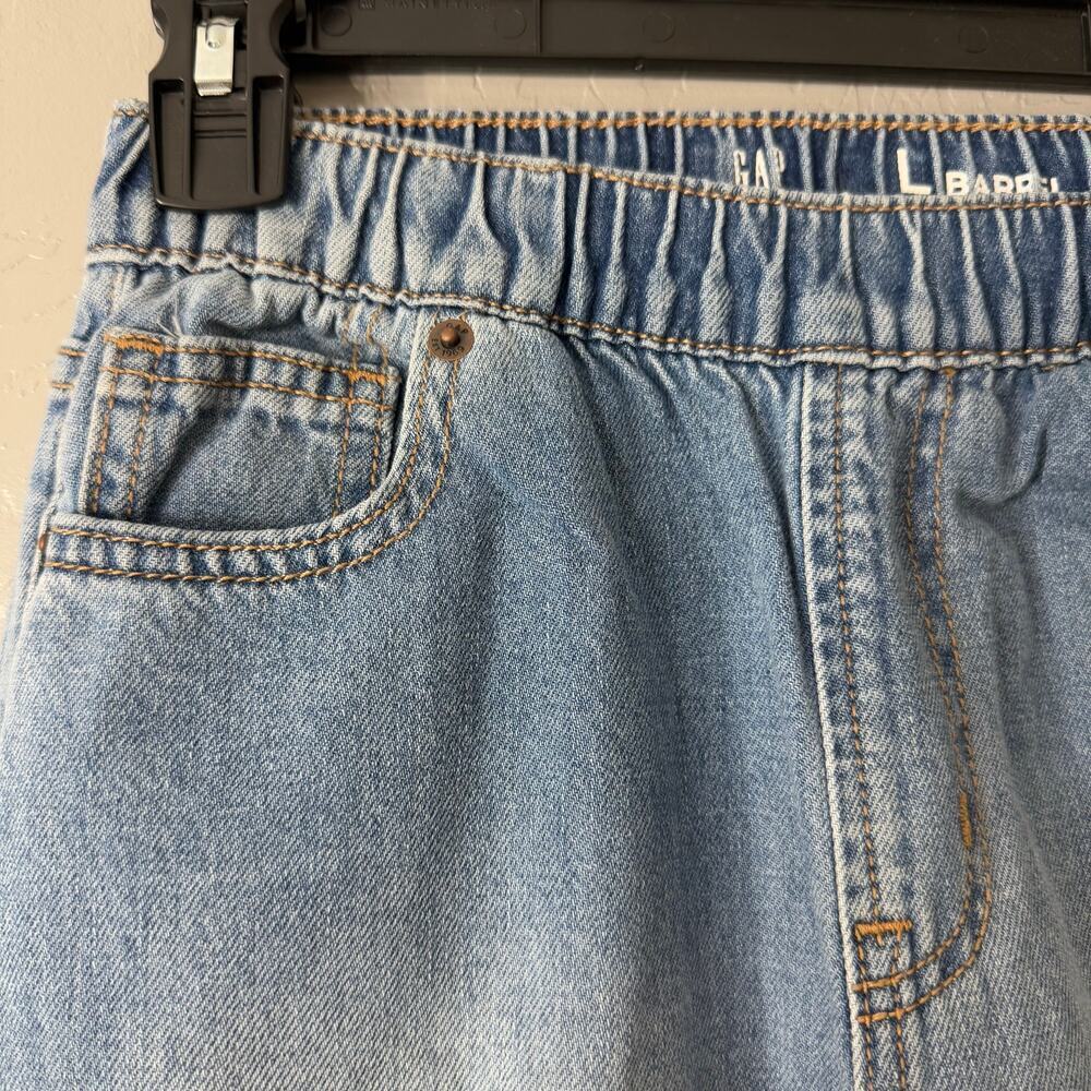 Gap Kids High Rise Easy Barrel Jeans, Slim 10, Medium Wash 827291 - Picture 6 of 6